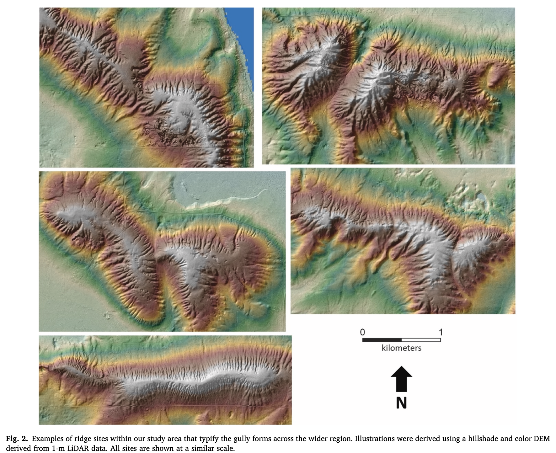 Relict gullies in northern lower michigan