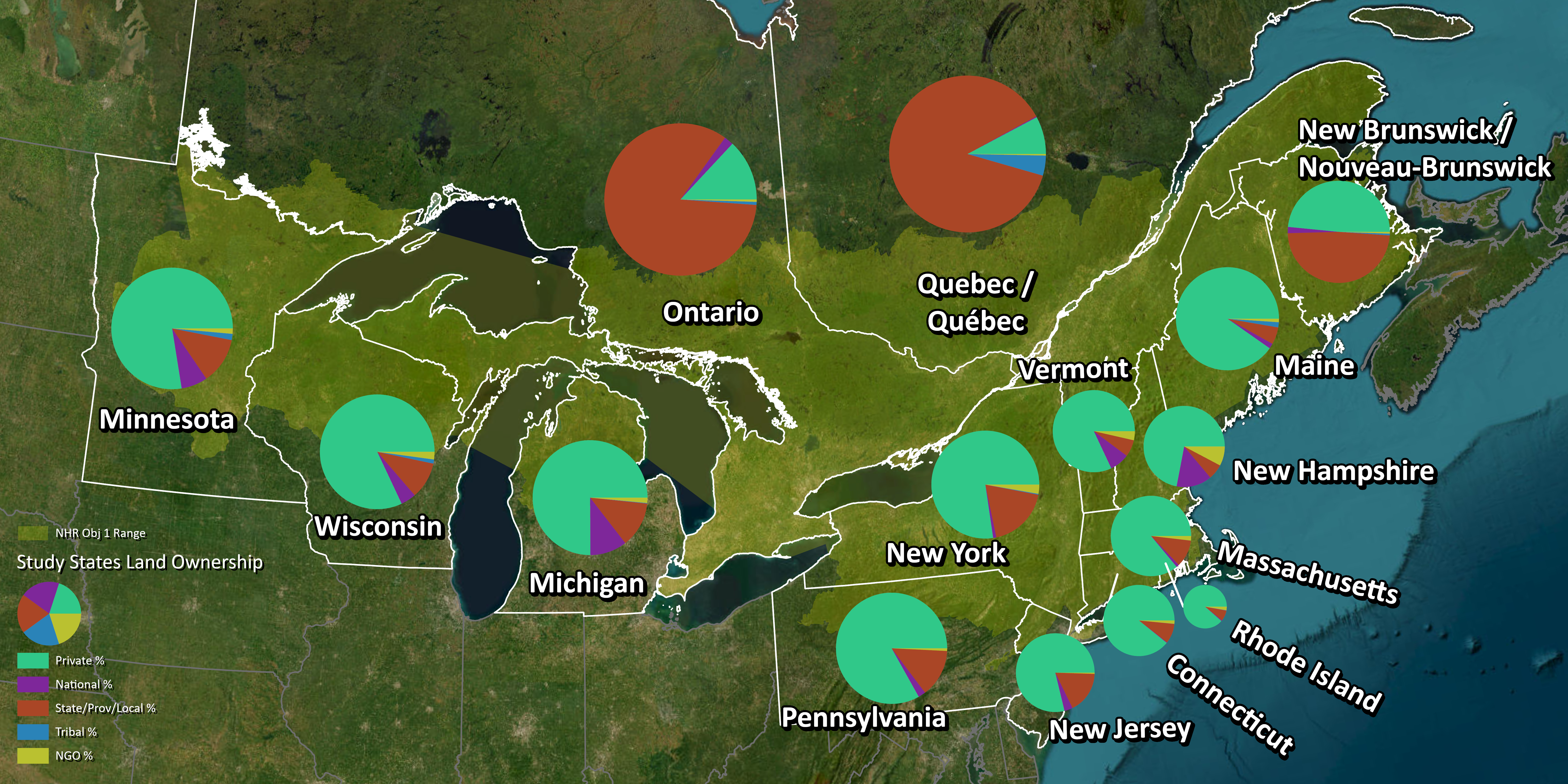 Northern Hardwoods Landholder Breakdown by State